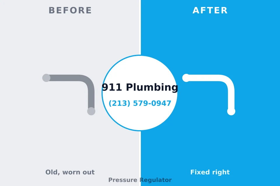 Before and after: plumbing repair Morton, WA
